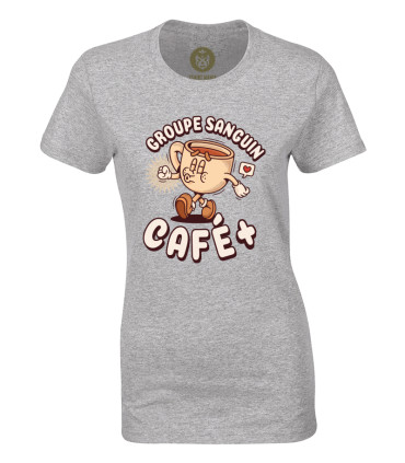 Tshirt Mania - Groupe sanguin Café plus