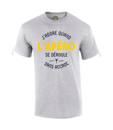 Tshirt Mania - J'adore quand l'apéro se déroule sans accroc