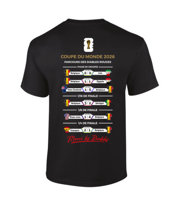 Tshirt Mania - Belgium 2026 coupe du monde