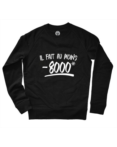il fait au moins - 8000 ! Sweat