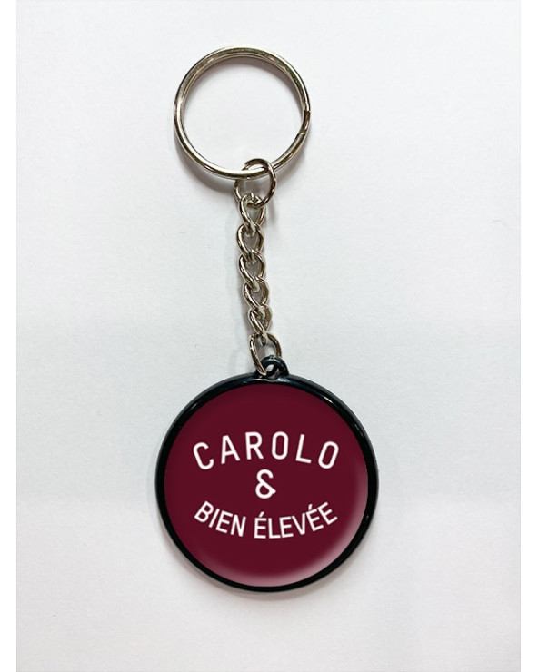 Carolo et bien élevée porte clé