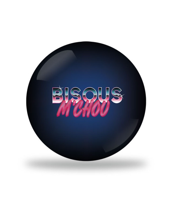 Bisous M'Chou 80's Badge
