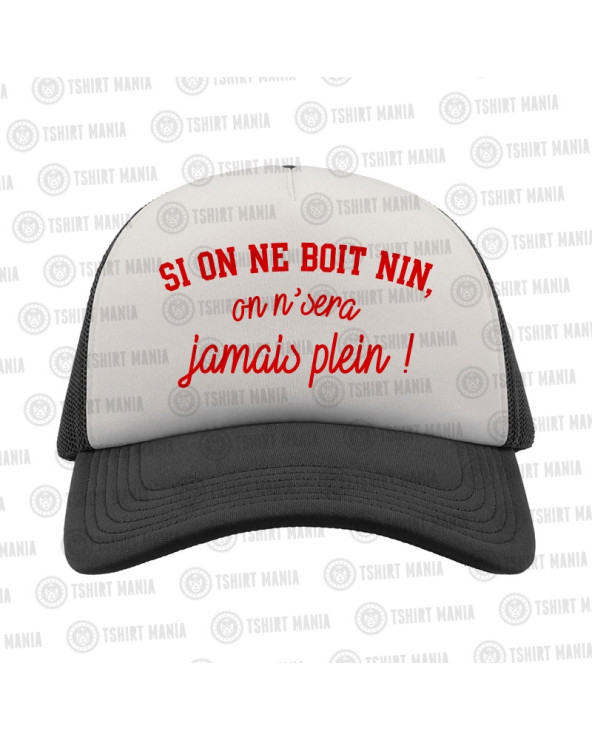 Si on n'boit nin Casquette