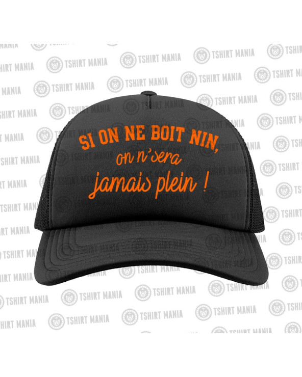 Si on n'boit nin Casquette