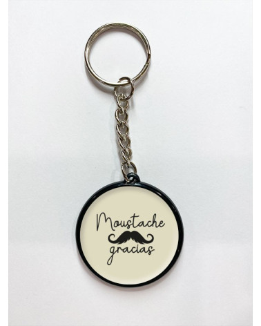 Moustache Gracias porte clé