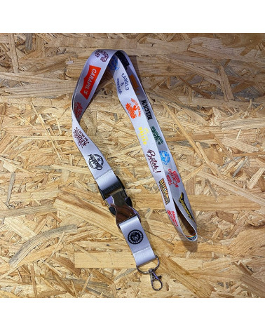 Tour de cou - Multi logos Clair - Tshirt Mania