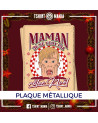 Maman, je ne veux pas rater Noël - plaque métal